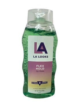 LA Looks Flex Hold Alcohol Free Hair Gel Hold Level 8 - 20 oz New